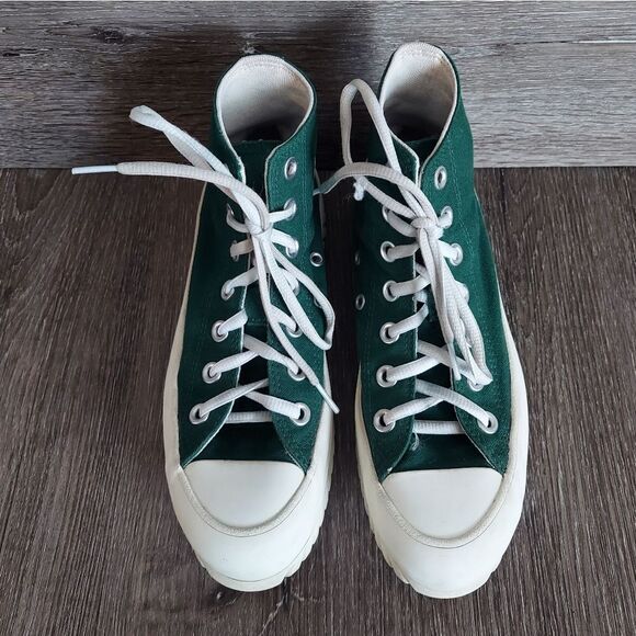 Converse Chuck Taylor All Star Lugged 2.0 High-Top Sneakers Green Size 5.5 Women - Picture 3 of 12